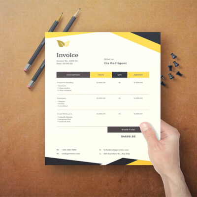 Invoice Template -CANVA invoice template