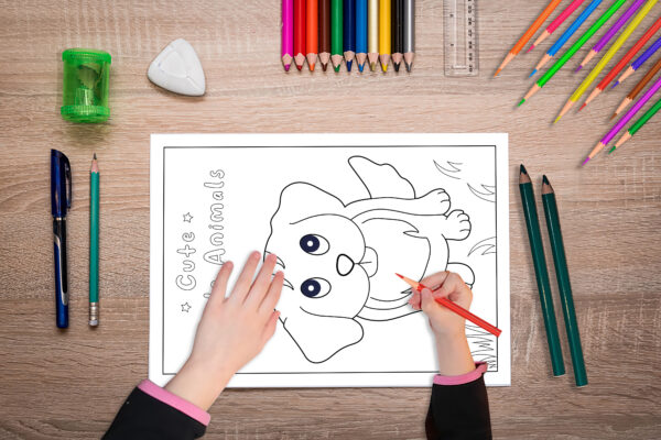 Dinosaur Drawing Coloring pages a fun way for kids-CB07