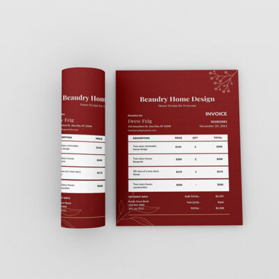 Invoice Template -CANVA invoice template