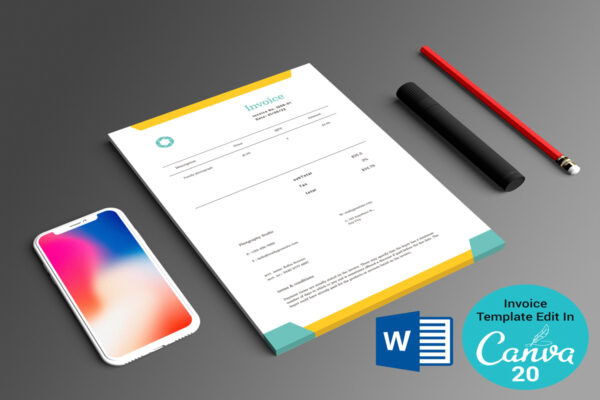 Invoice Template -CANVA invoice template