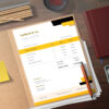 mockup Invoice Template -CANVA invoice template