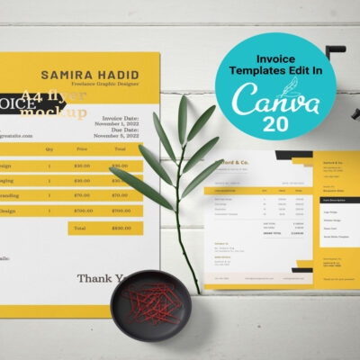 Invoice Template -CANVA invoice template
