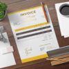 mockup 3 Invoice Template -CANVA invoice template
