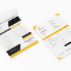 mockup 4 Invoice Template -CANVA invoice template