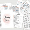600-600 Cleaning Planner Editable, Cleaning Planner Printable, Cleaning Checklist,Monthly Cleaning-DP044
