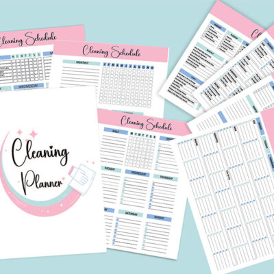600-600 Cleaning Planner Printable