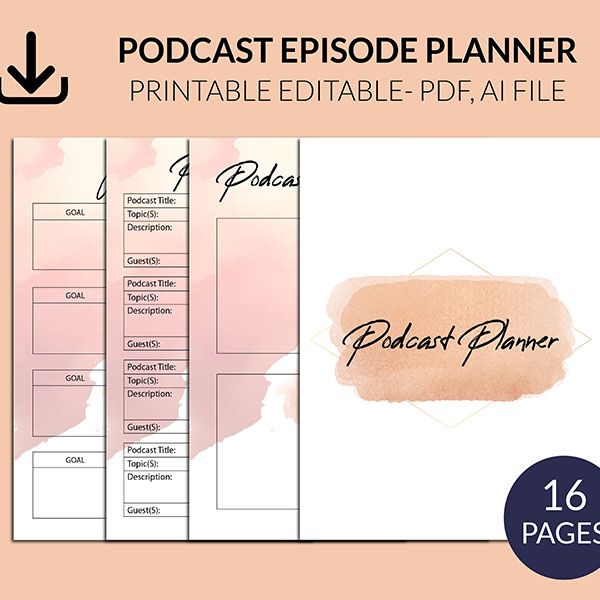 600-600 Podcast Planner