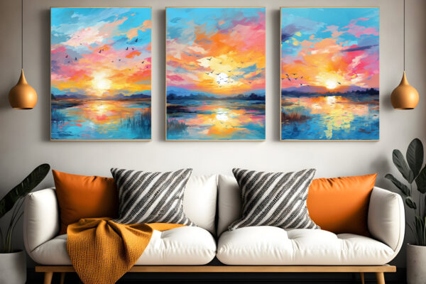 Canvas painting,Oil painting,Tree of Life,Room Decor,Wall Art-0113