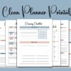 mockup-01 Cleaning Planner Editable, Cleaning Planner Printable, Cleaning Checklist,Monthly Cleaning-DP044
