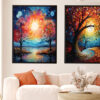 mockup 1 (1) Floral Texture Art | Textured Flower Painting |Unique gift| Home Decor Wall Art-112
