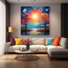 mockup 1 (2) Floral Texture Art | Textured Flower Painting |Unique gift| Home Decor Wall Art-112