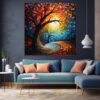 mockup 1 (3) Floral Texture Art | Textured Flower Painting |Unique gift| Home Decor Wall Art-112