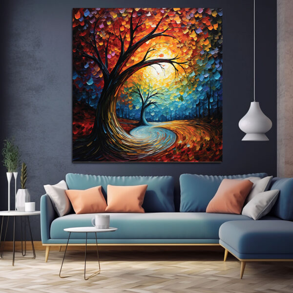 mockup 1 (3) Floral Texture Art | Textured Flower Painting |Unique gift| Home Decor Wall Art-112