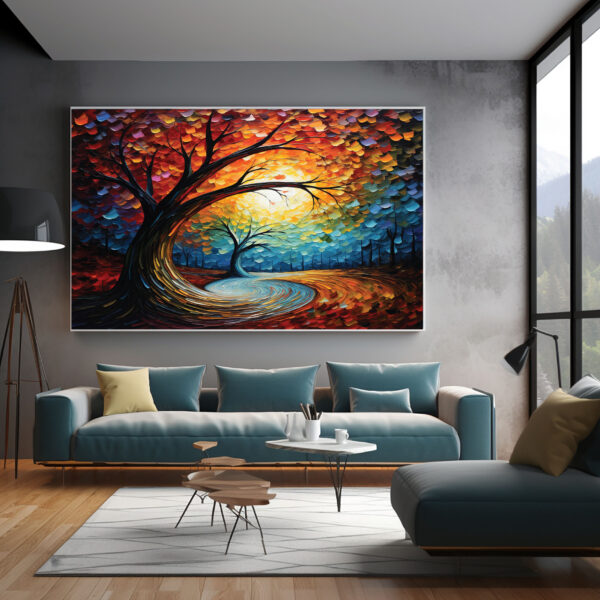 mockup 1 (5) Floral Texture Art | Textured Flower Painting |Unique gift| Home Decor Wall Art-112