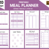Editable Meal Planner Set | Meal Planner Bundle | Weekly Food Diary Bundle | Daily Food Journal-DP036