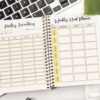 mockup 2 Meal Planner Printable | Diet Journal | Weekly Food Diary Bundle | Daily Food Journal-DP035