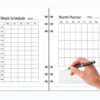 mockup 2 Work Planner Printable , Office Task Tracker, Office Planner-DP039