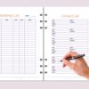 mockup 3 Office Organizer | Work Planner Printable | Office Task Tracker | Meetings List | Work Schedule-025