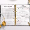 mockup 3 Work Planner Printable | Office Task Tracker | Meetings List | Work Schedule-028