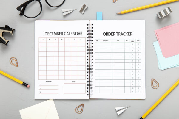 mockup 3 Holiday Planner, Christmas Binder, Christmas Planner Printable, Gift Planner, Xmas Planner-DP041
