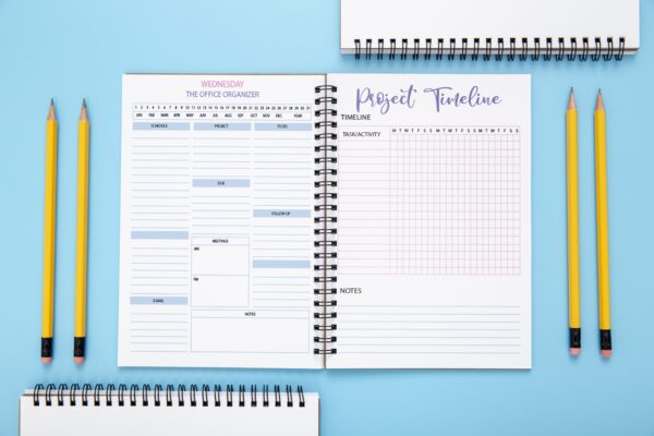 mockup 4 Work From Home Planner Printable,Work Day Organizer, Personal Daily Planner-027