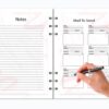 mockup 4 Work Planner Printable | Office Task Tracker | Meetings List | Work Schedule-028