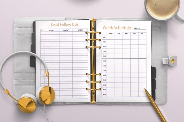 mockup 4 Office Organizer | Work Planner Printable | Office Task Tracker | Meetings List | Work Schedule-025