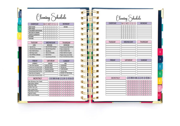 Cleaning Planner, Cleaning Checklist, Cleaning Schedule, Monthly Cleaning, Cleaning Planner Printable-DP043