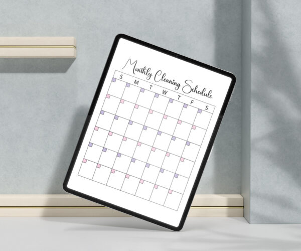 Cleaning Planner, Cleaning Checklist, Cleaning Schedule, Monthly Cleaning, Cleaning Planner Printable-DP043