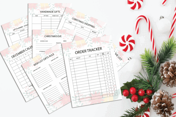 mockup-7 Christmas Organizer, Holiday Planner, Christmas Binder, Christmas Planner Printable-DP040