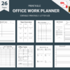 mockup-7 Work Planner Printable , Office Task Tracker, Office Planner-DP039
