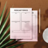 Editable Podcast Episode Launch Plan,Podcast Planner Printable-DP034