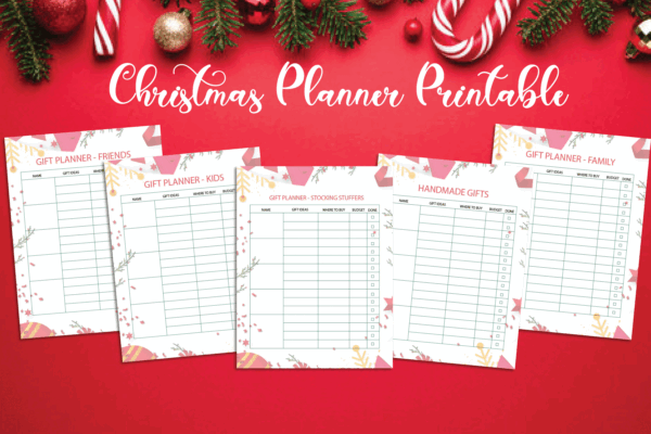 mockup-7 Christmas Planner Printable, Holiday Planner,Christmas Organizer,Christmas Binder,Gift Budget Planner-DP038