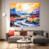 Neutral Abstract Landscape, Abstract Watercolor, Landscape Painting, Modern Wall Art-0117