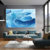 600-600 Ocean Wave Oil Painting Textured Canvas Wall Art-0126