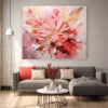 Elegant Abstract Ethereal Floral Neutral Tones Textured Wall Art Exquisite Abstract Oil Painting Botanical Wall Art Modern Living Room Decor-0140