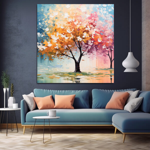 Neutral Botanical Wall Art, Minimalist Beige Plant Prints-0118
