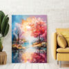 Mockup_01 (3) Vibrant Fall Colors, Beautiful Colorful Tree Wall Art Tree Decor-0145