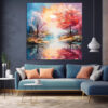 Mockup_01 (7) Vibrant Fall Colors, Beautiful Colorful Tree Wall Art Tree Decor-0145