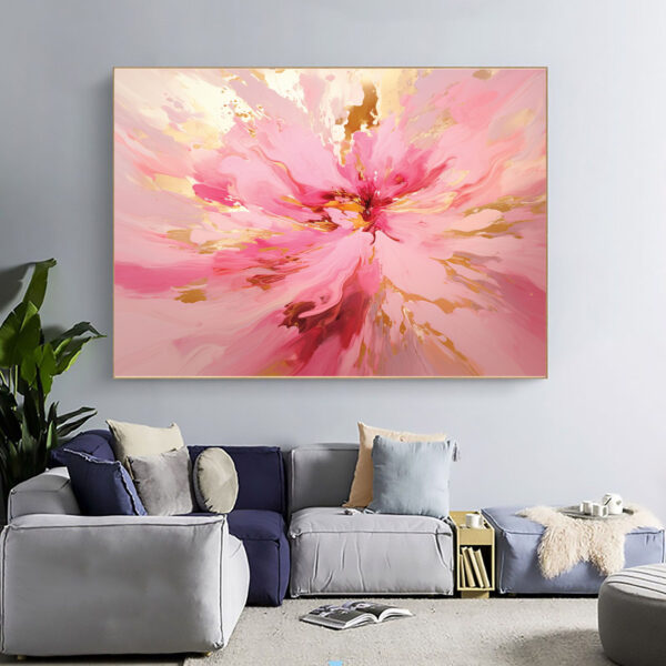mockup 7 copy Floral Abstract Gold and Pink Botanical Wall Decor-0131